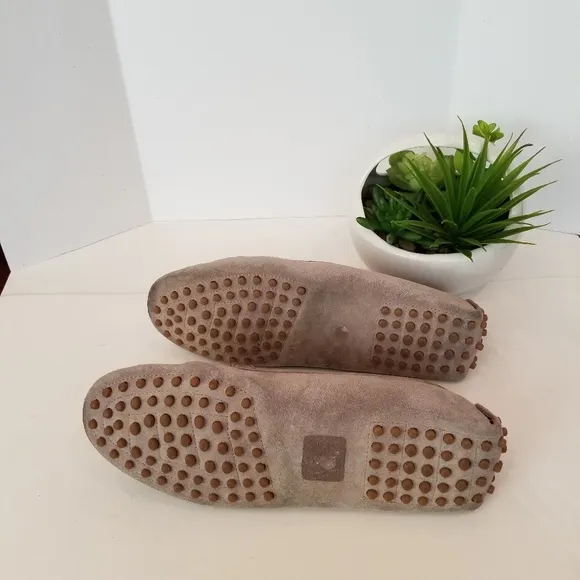 Italian suede leather loafers…