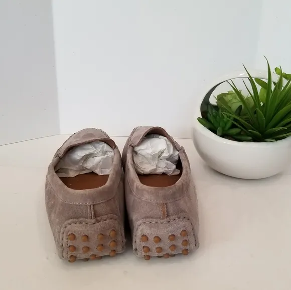 Italian suede leather loafers…