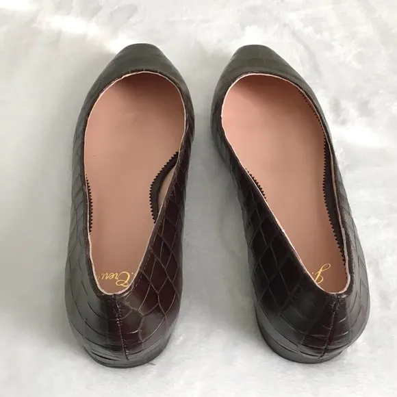 J. CREW Leather Flats Shoes New In Box