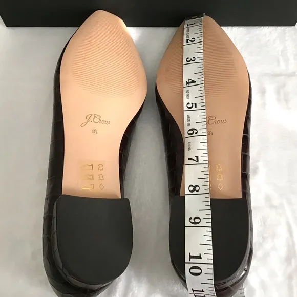 J. CREW Leather Flats Shoes New In Box
