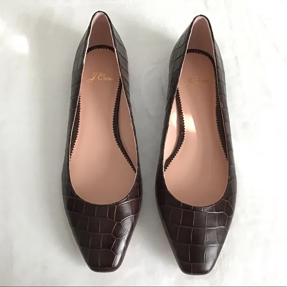 J. CREW Leather Flats Shoes New In Box