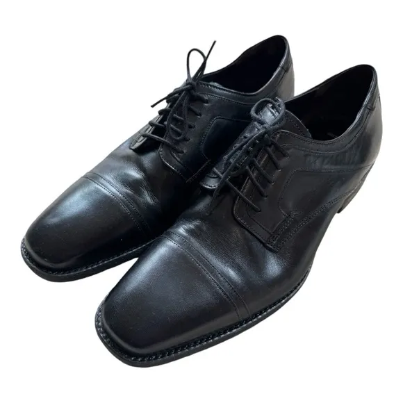 J. Murphy By Johnston &amp; Murphy Lace‎ Up Men's Black Dress Shoes US Size 10.5 New