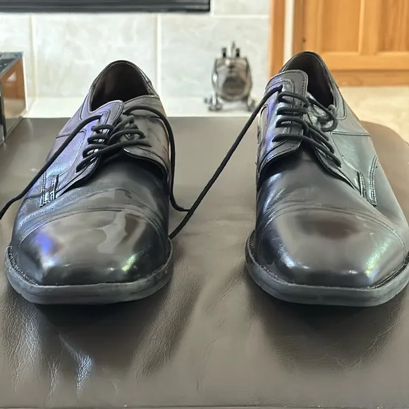 J. Murphy By Johnston &amp; Murphy Lace‎ Up Men's Black Dress Shoes US Size 10.5 New
