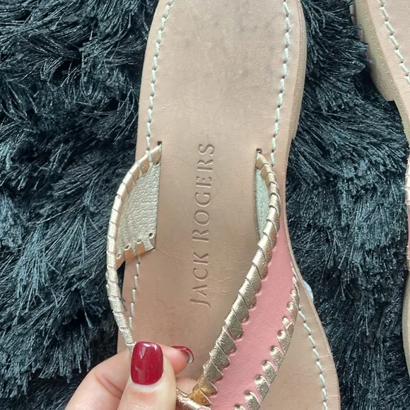 Jack Rogers 7 pink sandals
