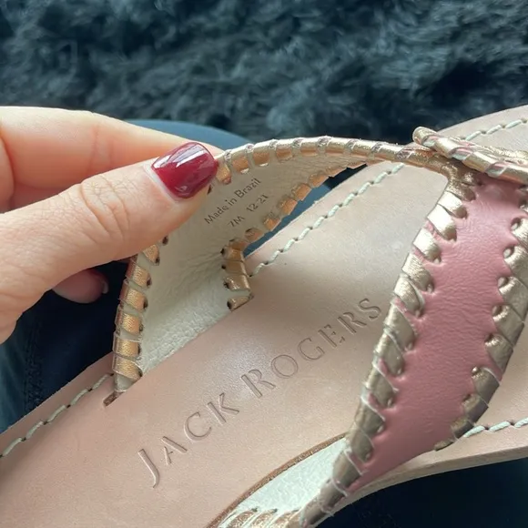 Jack Rogers 7 pink sandals