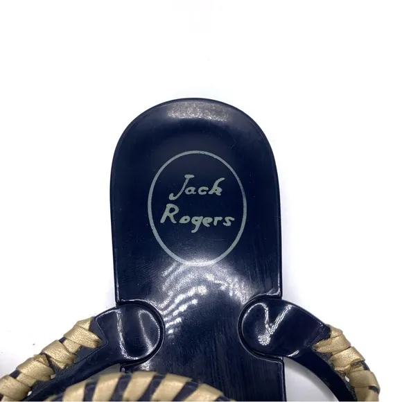 Jack Rogers Georgica Jelly Midnight Gold Sandals