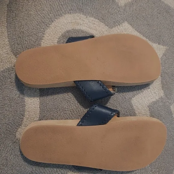 Jack Rogers Leather Women's White Sandals Sz-10