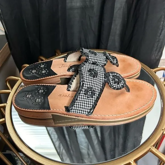 Jack Rogers Houndstooth sandals