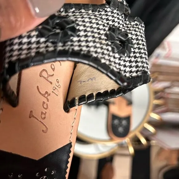 Jack Rogers Houndstooth sandals