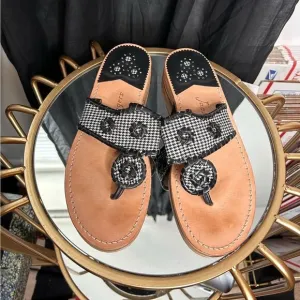 Jack Rogers Houndstooth sandals