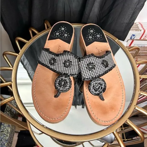 Jack Rogers Houndstooth sandals