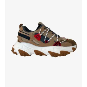 JAVI Mens Chaos Beige Sneakers Size 8.5