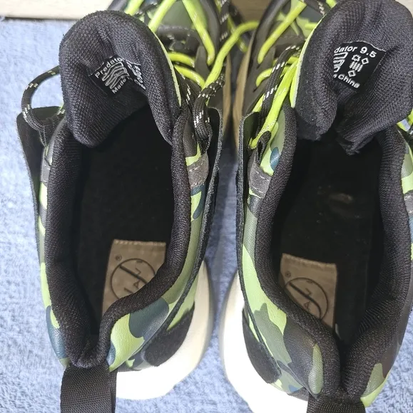 JAVI Predator Camo Casual Lace-Up Sneakers Men's Shoe Size 9.5