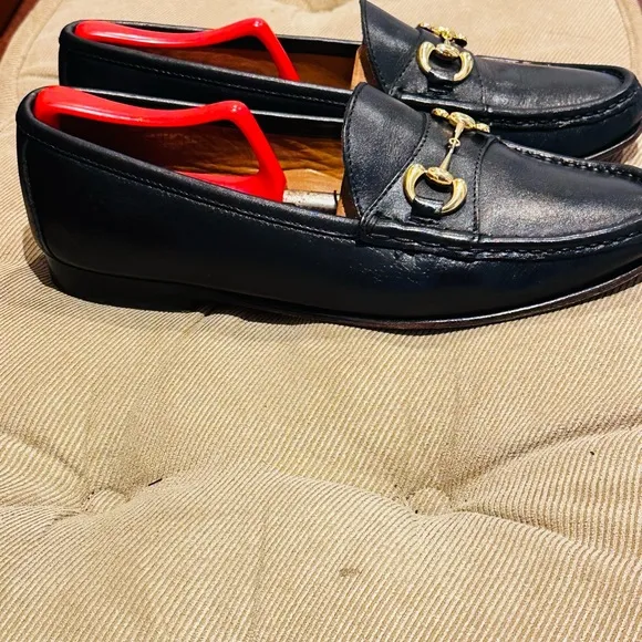 Jay Butler’s Black horse Bit loafers.