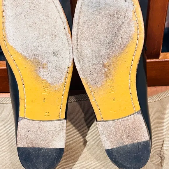 Jay Butler’s Black horse Bit loafers.