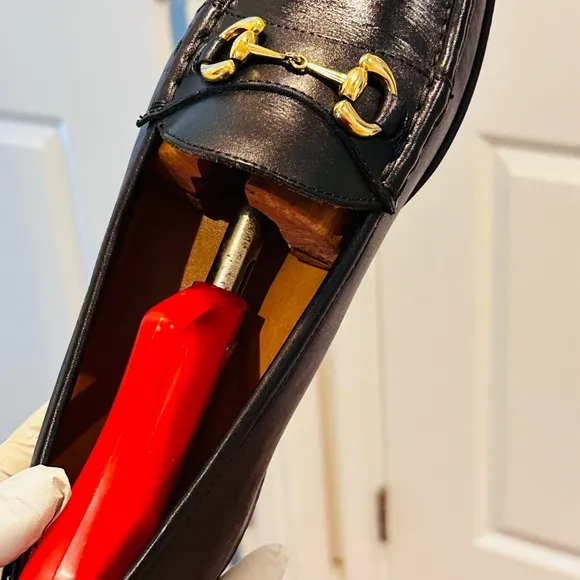Jay Butler’s Black horse Bit loafers.