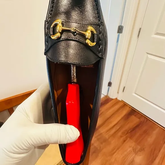 Jay Butler’s Black horse Bit loafers.