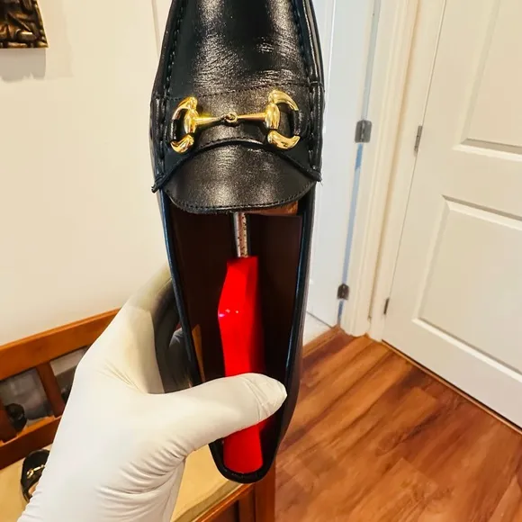 Jay Butler’s Black horse Bit loafers.