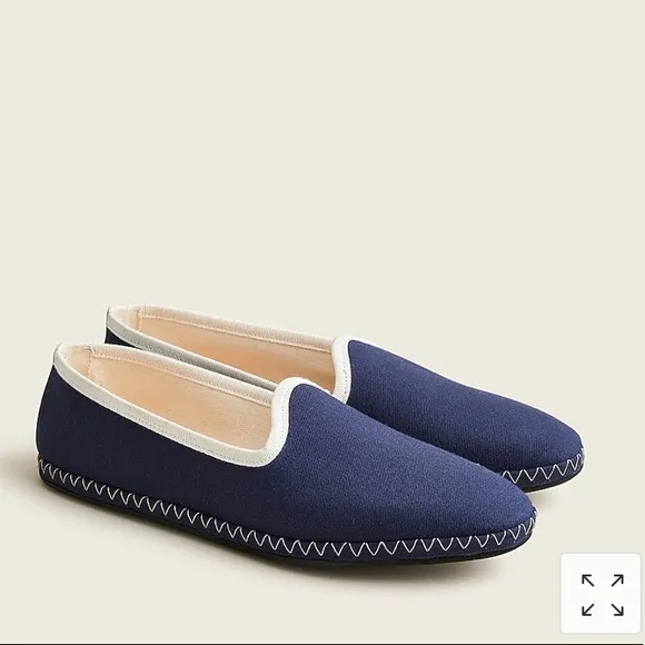 J.CREW Contrast Tipped Loafers Shoes Slippers New In Box