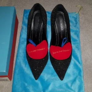 Jean Muchel Cazabat Stiletto Heels High Pointed Glitter shoes 39