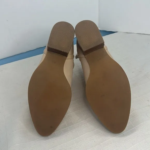 Jeffrey Campbell Muskrat Lo Women US9 Shoes Shooties Tan Heels Boots V-Notch