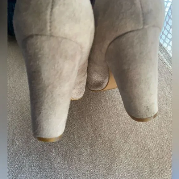 Jeffrey Campbell chunky heel suede shoes size 8