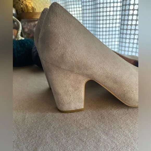 Jeffrey Campbell chunky heel suede shoes size 8