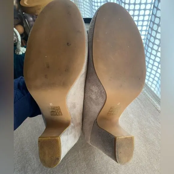 Jeffrey Campbell chunky heel suede shoes size 8