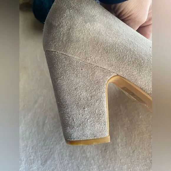 Jeffrey Campbell chunky heel suede shoes size 8