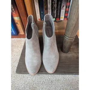 Jeffrey Campbell Boots Kamet 2 Taupe Suede Leather Ankle Boots Size 9 SH33