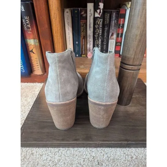 Jeffrey Campbell Boots Kamet 2 Taupe Suede Leather Ankle Boots Size 9 SH33
