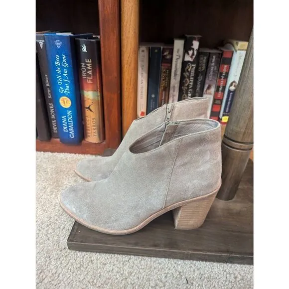 Jeffrey Campbell Boots Kamet 2 Taupe Suede Leather Ankle Boots Size 9 SH33