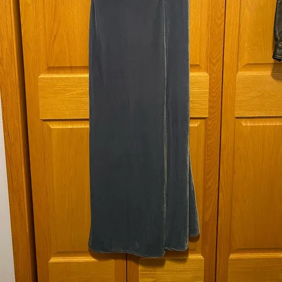 Jenny Yoo Bridesmaid dress Devon blue hi leg slit size 10 formal prom wedding