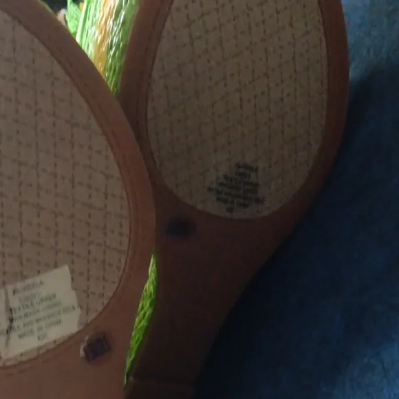 Jessica Simpson Green and Yellow Women's Sandals