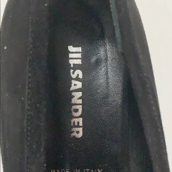 JILL SAUNDERS BLACK SUEDE LOAFERS SIZE SIZ…‎