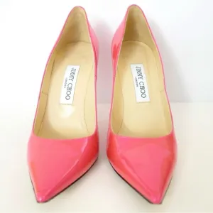 JIMMY CHOO Abel Pink Iridescent Heels