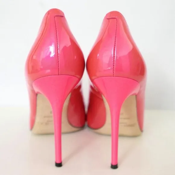 JIMMY CHOO Abel Pink Iridescent Heels