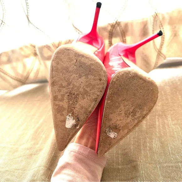 JIMMY CHOO Abel Pink Iridescent Heels