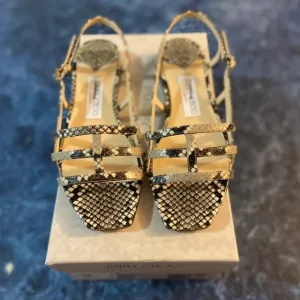 Jimmy Choo Arien Snakeskin Leather strappy sandals