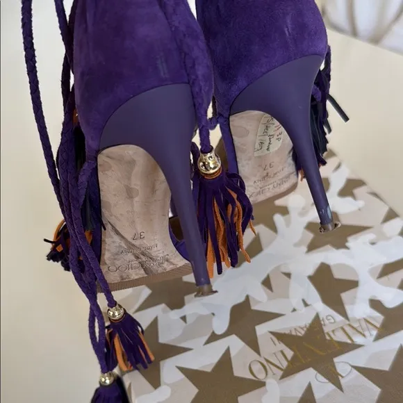 Jimmy Choo - Elegant Purple Tassel Heels