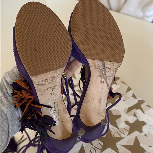 Jimmy Choo - Elegant Purple Tassel Heels