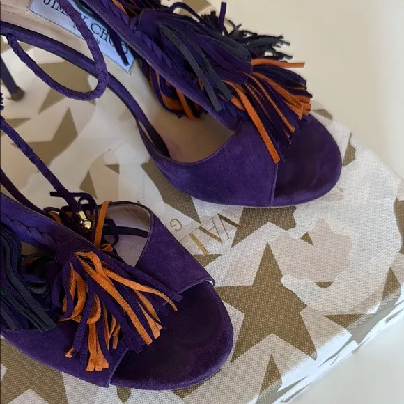 Jimmy Choo - Elegant Purple Tassel Heels