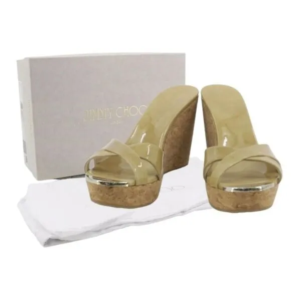 Jimmy Choo Fashion Wedge Sandal - US Size 6.5/Euro Size 37