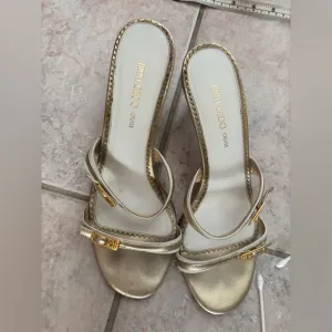 Jimmy Choo Heels cruise shoes slide ins open toe dress sandals strappy buckle