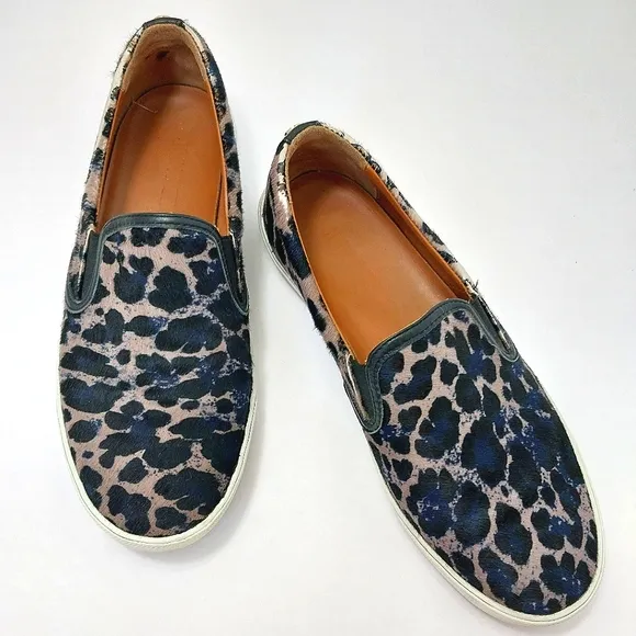 Jimmy Choo Ponyhair Animal Print, Slip On Sneakers,‎ Size 8|EUR 38.5