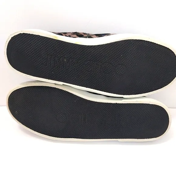Jimmy Choo Ponyhair Animal Print, Slip On Sneakers,‎ Size 8|EUR 38.5