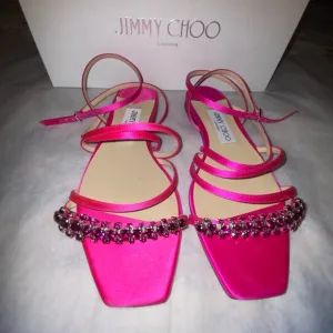 Jimmy Choo silk Strappy Sandals