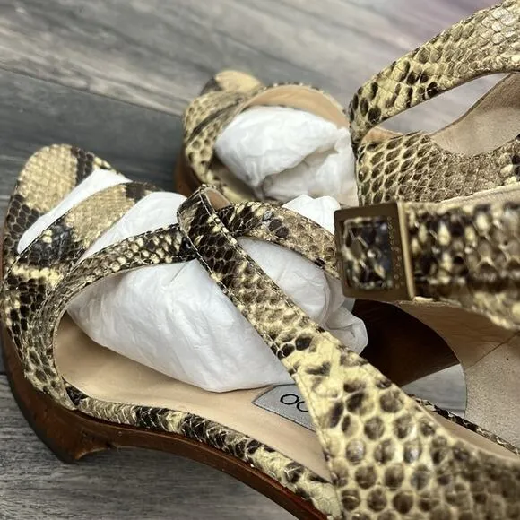 Jimmy Choo Snakeskin Tan Heels