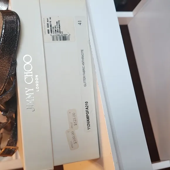 Jimmy Choo Women's Glitter Sandals - silver size 41