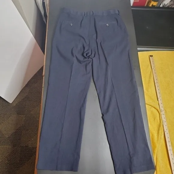 J.M. Haggar Dress Pants Men's 34x32 Navy Blue